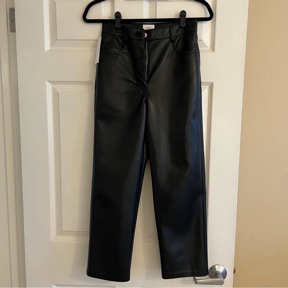 Vegan leather pants